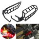 thumbnail image 1 of 2 piezas de material acero inoxidable motocicleta luz de jaulas cubierta para 2019 2020 Accesorios, 1 of 8
