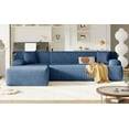 thumbnail image 2 of Modern Large L-Shape Modular Sectional Sofa in Simplified Style with 2-Piece Free Combination for Living Room (111''W x 66.5''D x 26.5''H), 2 of 23