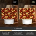 thumbnail image 3 of Haiem Red Plaid Sunflower Pattern Acrylic Night Light Gift with 3 Color ModesTouch-Sensitive LED Lamp Perfect Gift for Mother's Day, Birthday, or Christmas, 3 of 9