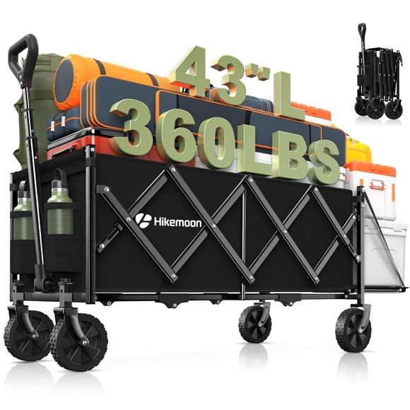 Carrito Utilitario Plegable HIKEMOON 43" Resistente 16 kg