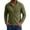 Army Green, variant on Mens Full Zip Cardigan Sweater Stand Collar Regular Fit Knit Sweaters