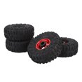 thumbnail image 1 of Rubber RC Crawler Tire Set, Metal Hex Hub Wheel Rims, Improved Traction Shock Absorption for 1.9 Inch RC Tire, 1 of 7