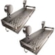 thumbnail image 3 of Repisa para Baño, Organizador de Ducha de Metal con Ventosa, Doble Capa con Ganchos y Barra, Estante Rectangular para Accesorios de Baño Gris, 3 of 4