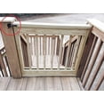 thumbnail image 3 of Cerradura de puerta con cierre automático, cerrojo de metal, pestillo de acero por gravedad para valla de jardín, color negro, tornillos de fijación incluidos, 3 of 5