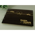 thumbnail image 3 of Custom Rustic Couple Birds Engraved Wedding Guestbook Personalized Photo Albums Scrapbook, 3 of 5
