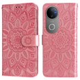 thumbnail image 2 of Funda tipo cartera GANGXUN para Vivo V50 , diseño girasol, cuero PU, soporte, cierre magnético, tarjetero, 2 of 4