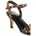 thumbnail image 4 of Laro Studs & Pearls Detail Leopard Sandals, 4 of 9