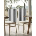 thumbnail image 4 of nqOlkjepod Gray Stripe Chair Covers Set of 4, Decorative Chair Back Cover, Farmhouse Simple Striped Dining Room Chair Slipcovers Removable Chair Protectors Covers for Party Banquet, 4 of 7
