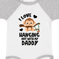 thumbnail image 4 of Inktastic Monkey I Love Hanging out with My Daddy Boys or Girls Baby Bodysuit, 4 of 5