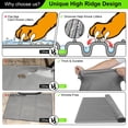 thumbnail image 2 of Alfombrilla de arena para gatos Mofason XXL impermeable para suelo, color gris, 2 of 8