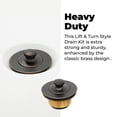 thumbnail image 7 of Lift And Turn Bathtub Tub Drain Assembly Conversion Kit Trim Waste And Single, 7 of 7