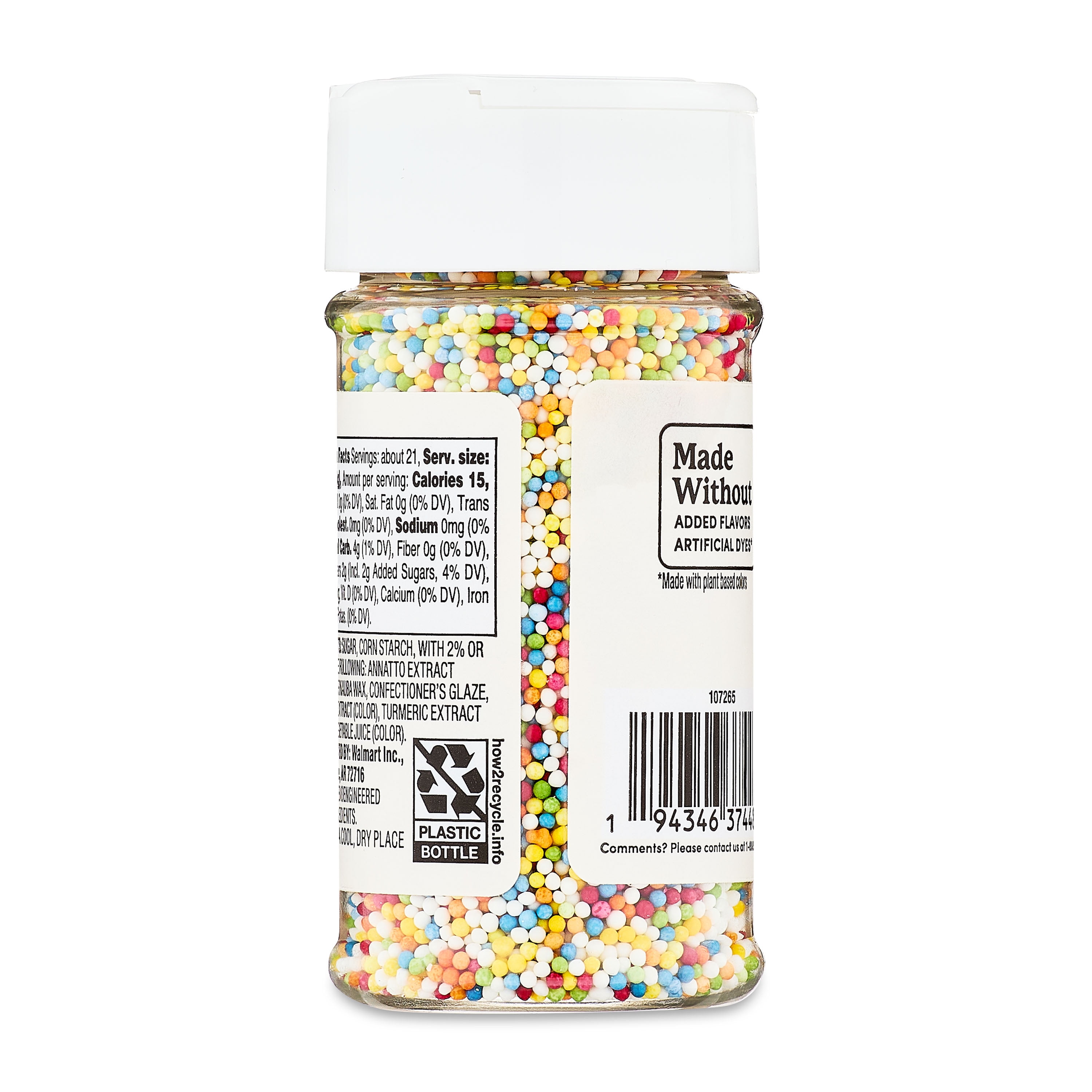 bettergoods Rainbow Nonpareils, 3 oz
