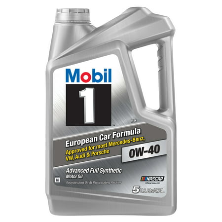 Mobil 1 Advanced Full Synthetic Motor Oil 0W-40, 5 (Best Way To Clean Oil Off Engine)