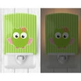 thumbnail image 2 of Caroline's Treasures BB9117CNL Owl and Green Stripes Ceramic Night Light, 6x4x3", multicolor, 2 of 2