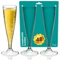 thumbnail image 5 of DecorRack 48 Champagne Flutes, 5 Oz Plastic Champagne Cups, 5 of 16