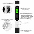 thumbnail image 2 of TDS Meter Digital Water Tester, Accurate Professional 4-in-1 TDS, Temperature and EC Meter, 0-9990ppm, Ideal Water Test Meter for Drinking Water, Aquariums,Water Tester for Drinking Water, 2 of 7