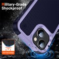 thumbnail image 5 of iPhone 14 Plus Case (6.7"), Dual Layer Heavy Duty Drop Protection Full Body Rugged Shockproof Military Protective Anti-Scratch Tough Durable Cover for Apple iPhone 14+ 6.7" 2022, Light Purple, 5 of 9