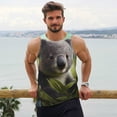 thumbnail image 6 of Salouo Daisy Koala for Men's Tank Tops,Sleeveless Muscle Shirts for Men Quick Dry Workout Tank Top Gym Muscle Tee Fitness Bodybuilding Sleeveless T Shirt-X-Large, 6 of 7
