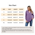 thumbnail image 6 of MOMOFEEL Womens Long Sleeve Shirts Casual V Neck Tunic Tops Loose Pullover Blouses For Spring or Summer (M9006 Purple L), 6 of 6