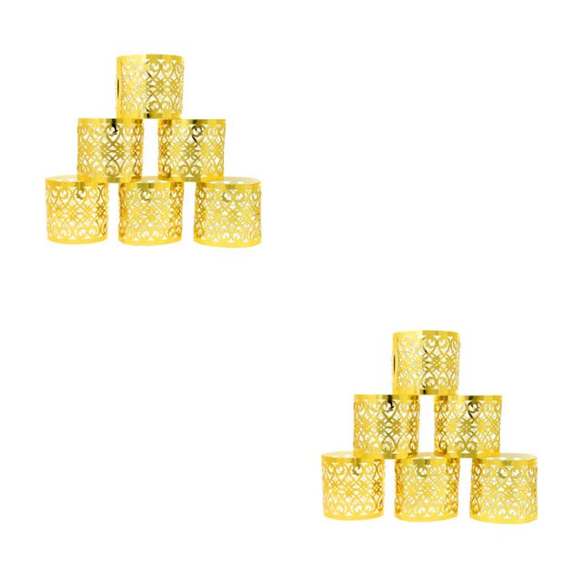 Matsuzay 50Pcs Napkin Holders Single Use Gold Home Paper Restaurant Wedding Buckles Exquisite Dinner Table Decor Birthdays Hotel 2piezas