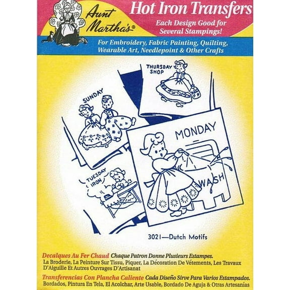 Aunt Martha's 18"x24" Hot Iron Embroidery Transfer Paper