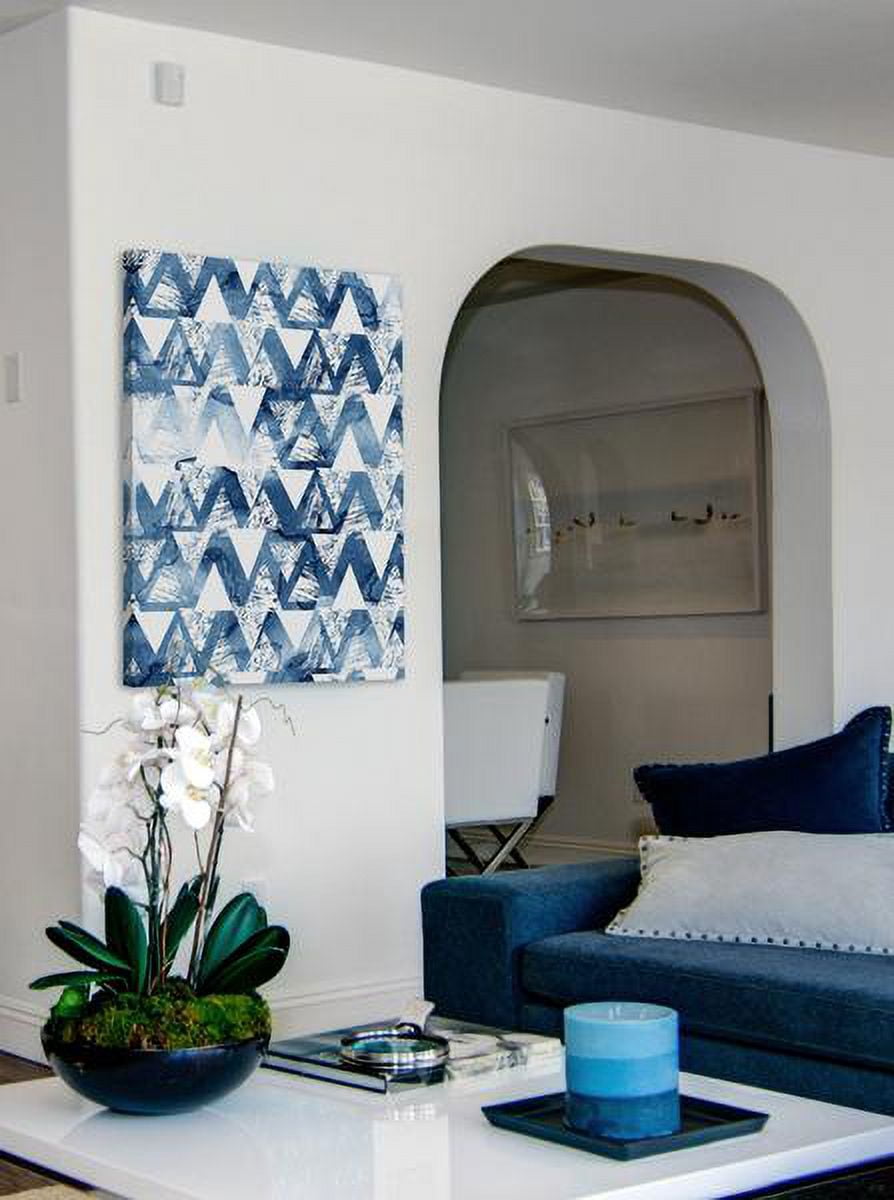 "Through Triangles" Painting Print on Wrapped Canvas