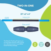 RAD 2-in-1 Muscle Flushing Kit – Exercise Foam Roller & Massage Stick – Deep Tissue Muscle Recovery Tools