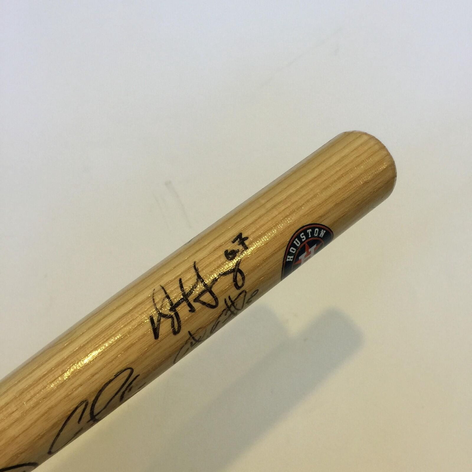 2015 Houston Astros Team Signed Mini Baseball Bat With JSA COA Carlos Correa