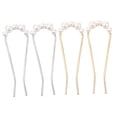 thumbnail image 3 of FOMIYES 4Pcs Simple U Shape Hairpin Alloy Hair Forks in Assorted Colors for Hair Styling, 3 of 6