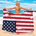 thumbnail image 6 of Women 4th of July Sarong Independence Day Flag Swimsuit Coverups Summer Print Chiffon High Slit One Size Wraps Beach Bikini Bathing Suit Swimwear Wrap Cover Up, 6 of 6