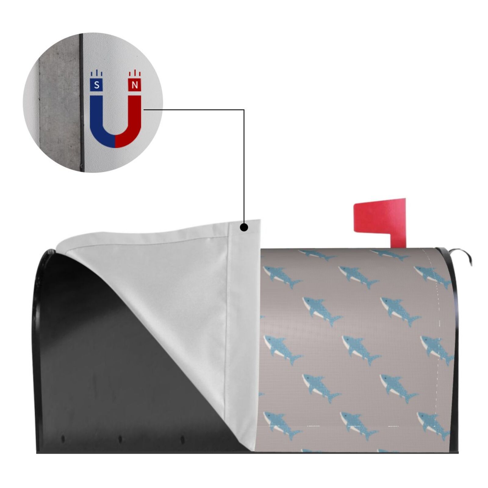 Kdxio Magnetic Mailbox Cover 21x18 in Mailbox Cover Outdoor Decoration Holiday Mailbox Covers for Home Garden Yard-21x18 in