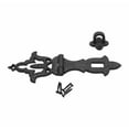 thumbnail image 5 of Renovators Supply Door Lock Latch 8 1/4 in. Black Wrought Iron Hasp Latch Garage Barn Door Lock w/Screws Pack of 4, 5 of 6