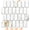 Calacatta Gold Marble, variant on Long Hexagon Peel and Stick Backsplash Tile - 10 Sheets Stick on Backsplash for Kitchen and Bathroom 12.4 x 12 Inch Glossy Carrara White PVC Self Adhesive Mosaic Wall Tiles