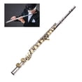 thumbnail image 1 of Flute Instrument Kit, Pure Bright Tone C Flute Closed Hole 16 Keys  for Learning, 1 of 7