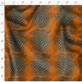 thumbnail image 4 of Soimoi Orange Cotton Duck Fabric Wild Animal Skin Decor Fabric Printed BTY 42 Inch Wide, 4 of 6