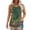Green, variant on Women's Plus Size Tank Tops Casual Floral Print Crew Neck Pleated Sleeveless Tunic Shirts Summer Loose Tops (XL, Red)