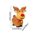 thumbnail image 2 of Clearance Under $1 Mini Deer Decorations Desktop Adornment Fairy Snow Globe Mini Santa Statue Mini Reindeer Miniature Reindeer Figurines Gnome Christmas Decoration Adornment D, 2 of 6