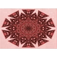 thumbnail image 1 of Ahgly Company Tapis Rectangulaire Lavable en Machine Intérieur Transitionnel Rose Pastel, 2 Pieds x 5 Pieds, 1 of 7