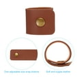 thumbnail image 4 of 6 Pcs Leather Napkin Rings Rustic Table Decor Thanksgiving Brown, 4 of 6