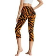 thumbnail image 2 of SCRAWLGOD Tiger Print High Waisted Leggings for Women Tummy Control Elastic Yoga Pants with Pockets Buttery Soft Yoga Legging for Workout Athletic Running, XS, 2 of 7