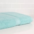 thumbnail image 4 of (2 pack) Mainstays Basic Bath Towel, Soft 100%  Cotton and Highly Absorbent Bath Towel, Aqua, 4 of 9
