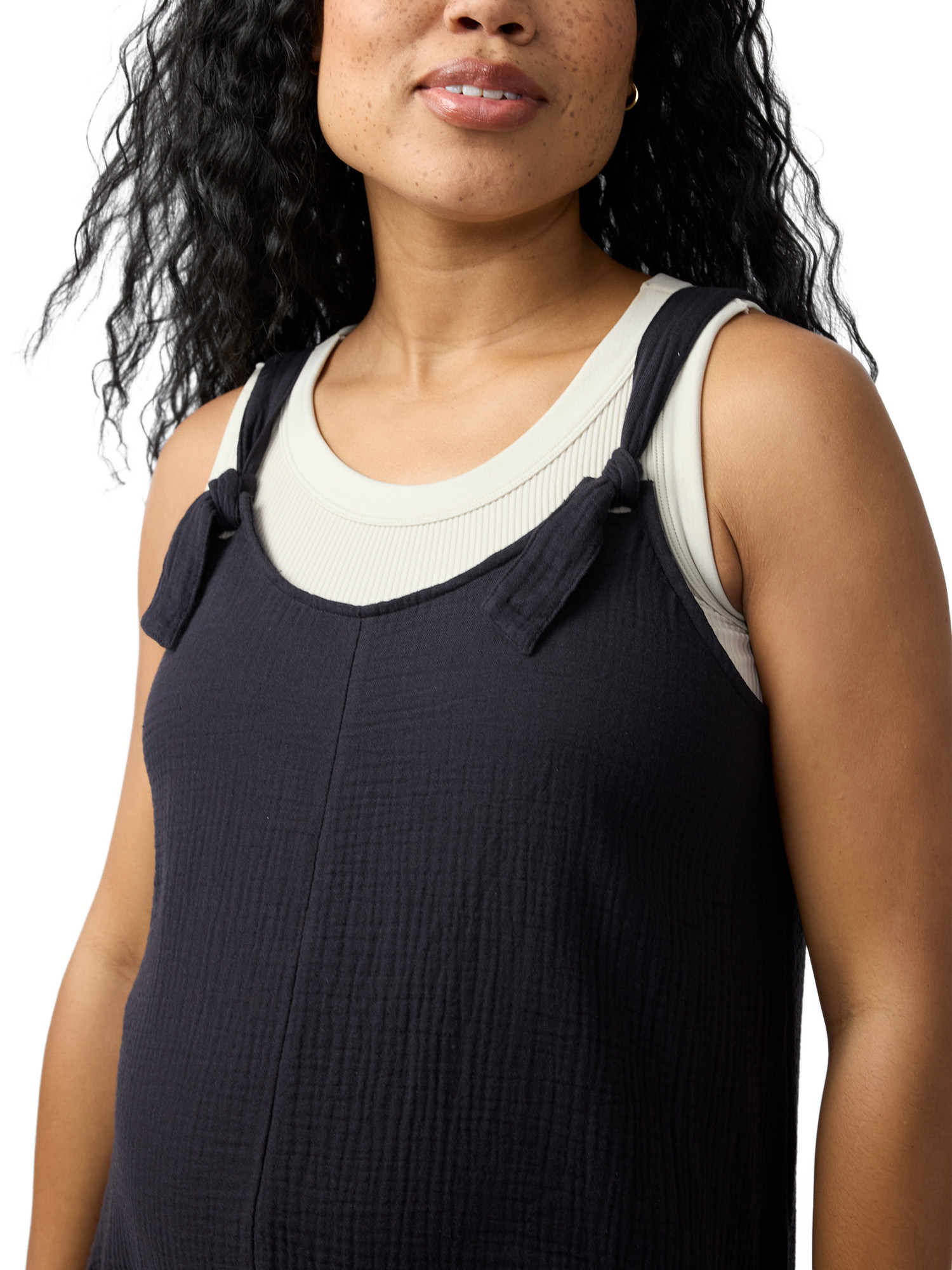 Ingrid & Isabel For Every Belly Women's Maternity Gauze Romper, Sizes S-XXL