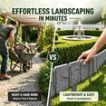 thumbnail image 3 of Faux Imitation Stone Garden Edging Border, No Dig Landscape Edging for Lawn, Flower Bed, Yard Landscaping, DIY Decorative Stone Garden Fence for Outdoor Pathway Patio(Orange), 3 of 9
