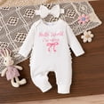 thumbnail image 2 of Akiihool Baby and Toddler Matching Outfits Baby Girls Custom Newborn Infant Bodysuit with Name Customized Coming Home Outfit Shower Gift (White,3-6 Months), 2 of 9