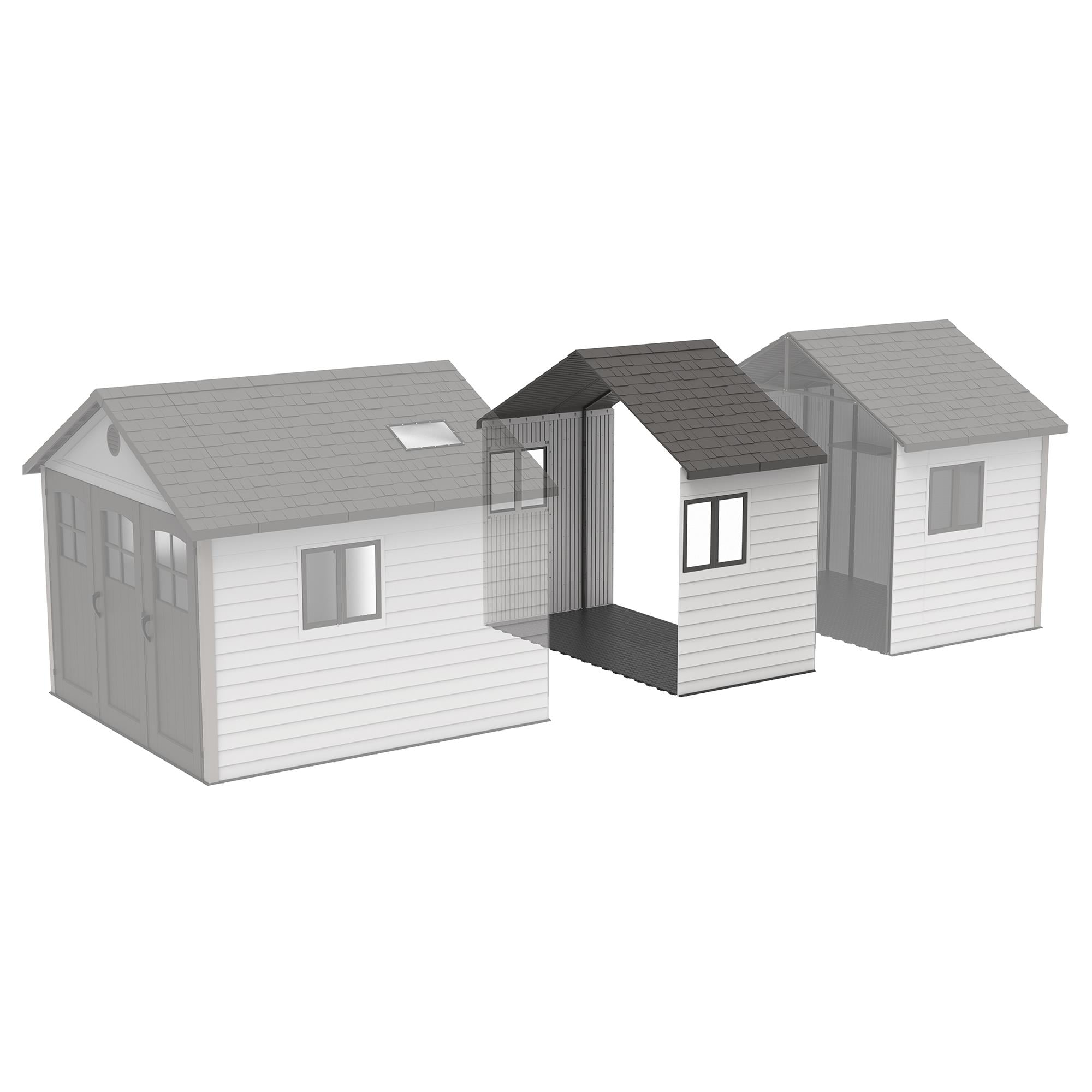 60 Inch Extension Kit for 11 ft. Lifetime  Polyethylene Sheds with 2 Windows, 51 Sq. ft., Tan (6426)