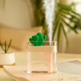thumbnail image 2 of Humidificador de aire de 160ml, difusor de aceites esenciales con luz de Color Cactus transparente, purificador de coche, difusor de niebla aromática, 2 of 5