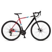 Schwinn Millsaps Men's/Women's, 700c Wheels, Road Bike, 14 Speeds, Black / Red, Cyclocross