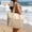Beige, variant on Beach Bags for Women Large Capacity Beach Bag Colour Blocked Shoulder Bag Openwork Mesh Shopping Bag Travel Organiser Vacation Essentials for Summer Swim Pool