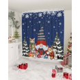thumbnail image 2 of Christmas Gnome Bathroom Shower Curtains with Hooks, Squirrel Cat Xmas Tree Snowflake Navy Blue Waterproof Fabric Washable Shower Curtain for Home Hotel Bathtub Decor 36x72 Inches, 2 of 7
