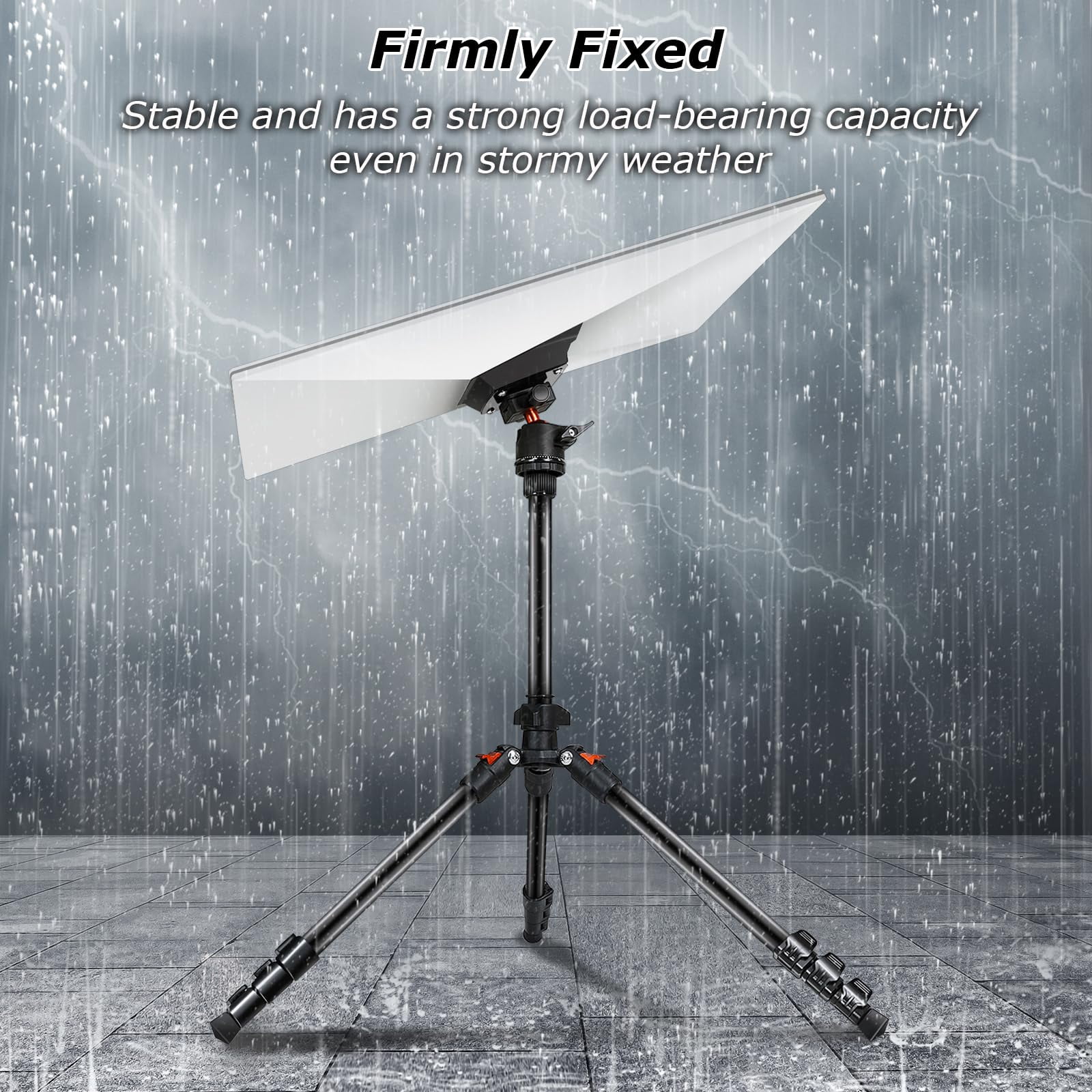 Support Mural/Toit Starlink Gen 3 - Montage 360° Réglable - Compatible Parabole Standard V3 - Kit Internet Satellite